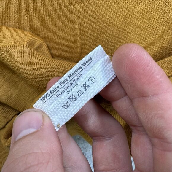 Son Of A Tailor Sweater Mens S Fitted Hi Neck Pullover Merino Wool Lightweight - Picture 8 of 11